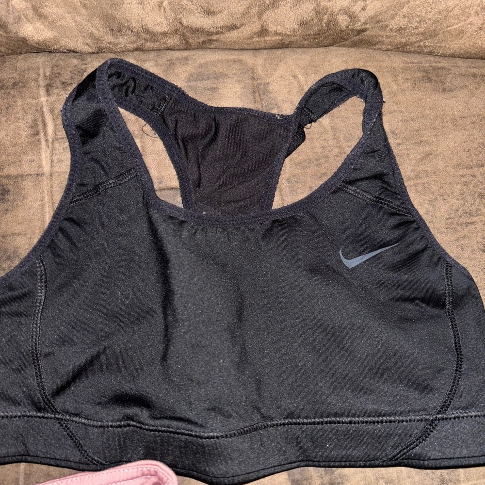 Nike Black Sports Bra Racerback Design